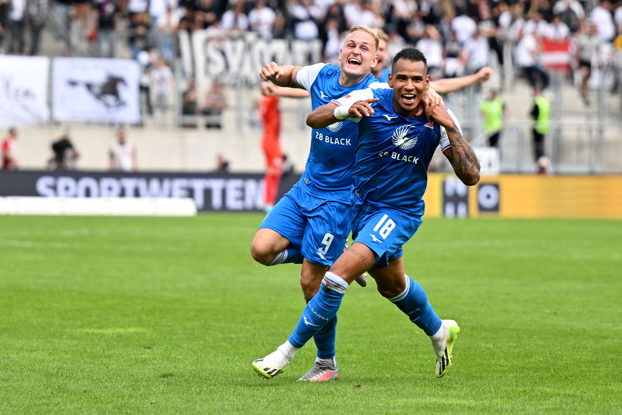 Rostocks Perea schockt Elversberg in der Nachspielzeit
