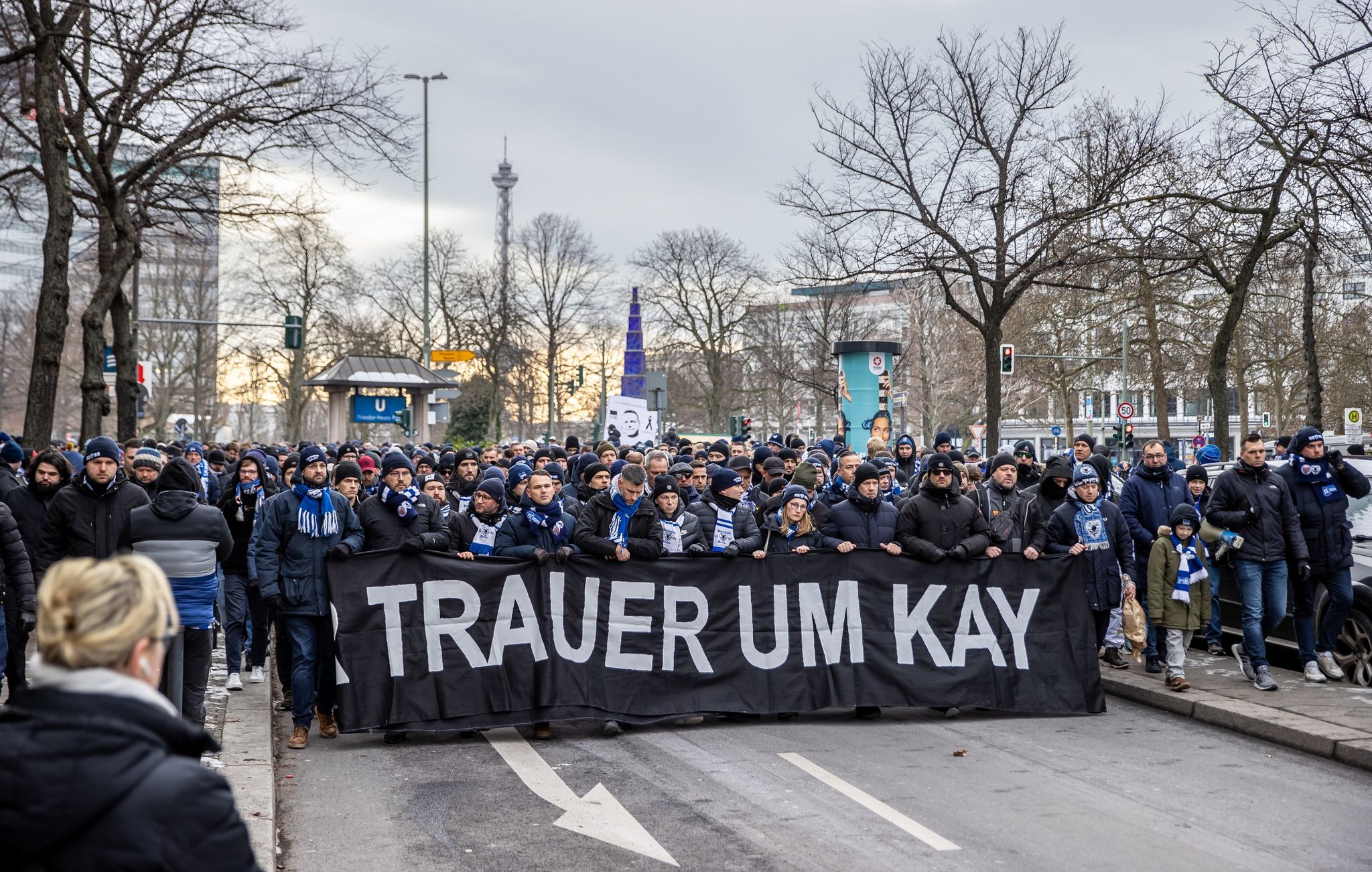 Trauermarsch und Andacht: Herthas Gedenken an Bernstein