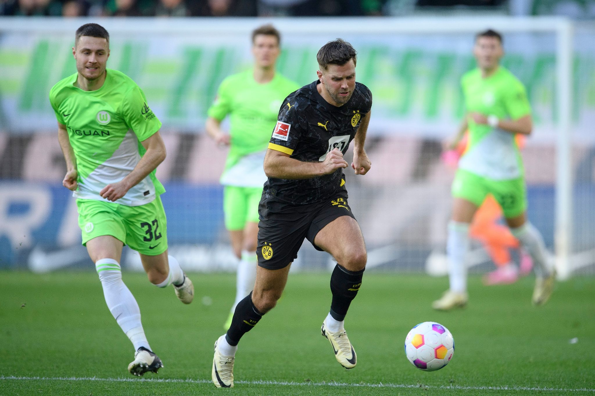 Füllkrug-Tor zu wenig: BVB nur 1:1 bei Krisenclub Wolfsburg