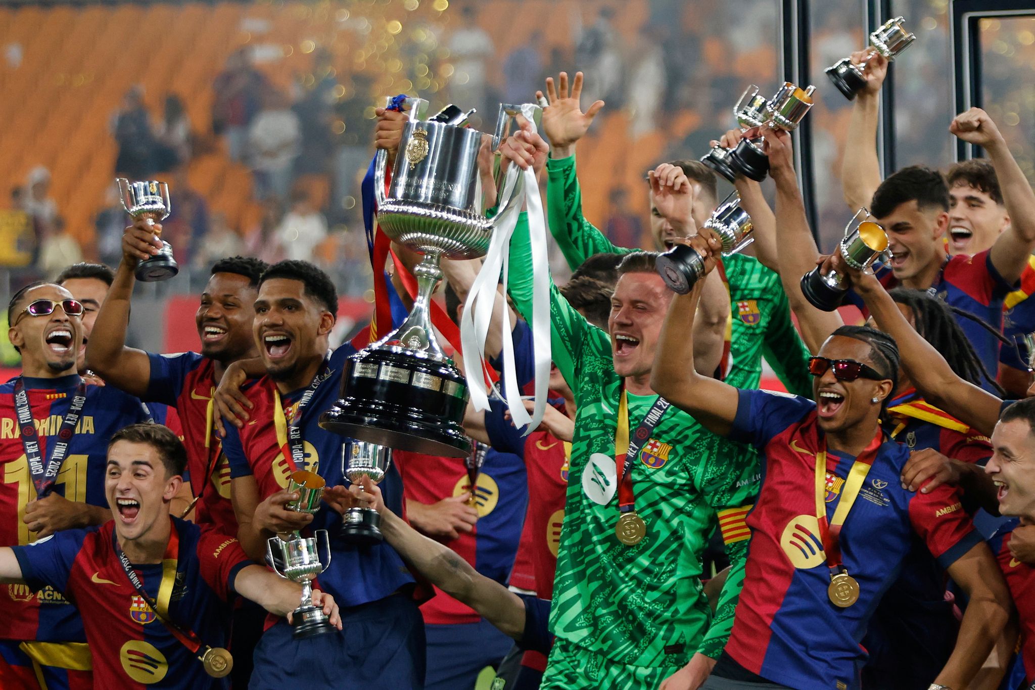 Noch kein Comeback: Ter Stegen gegen Inter auf der Bank