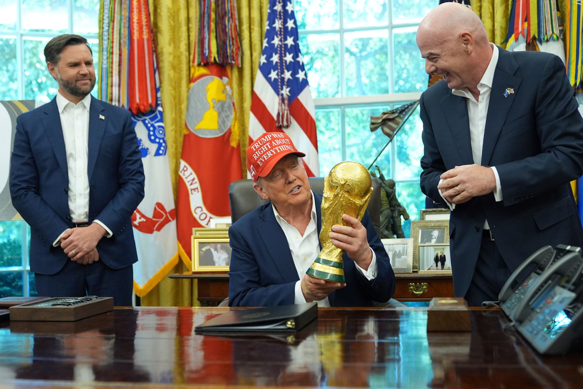 WM-Auslosung in Washington – Trump spricht über Putin-Besuch