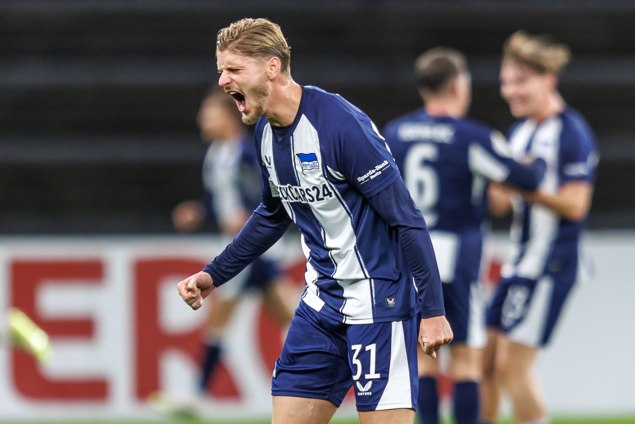 Angstgegner Elversberg besiegt: Hertha im Achtelfinale Angstgegner Elversberg besiegt: Hertha im Achtelfinale