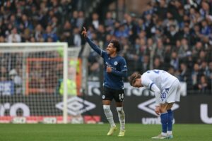 Desolater KSC verpasst in Bielefeld Sprung auf Platz drei